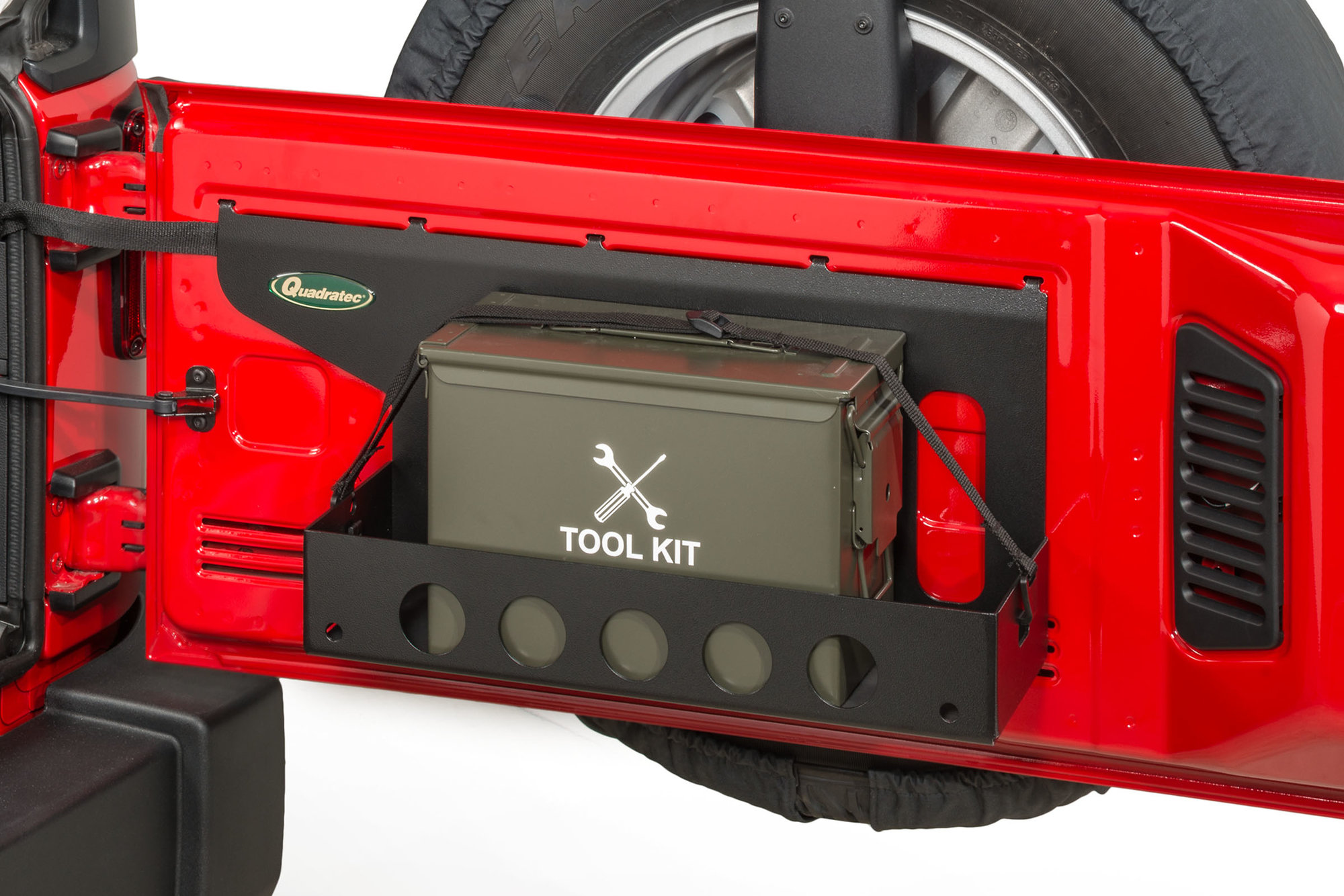 Quadratec 44036 301 Tailgate Cargo Shelf Tie Down Strap for 0718 Jeep